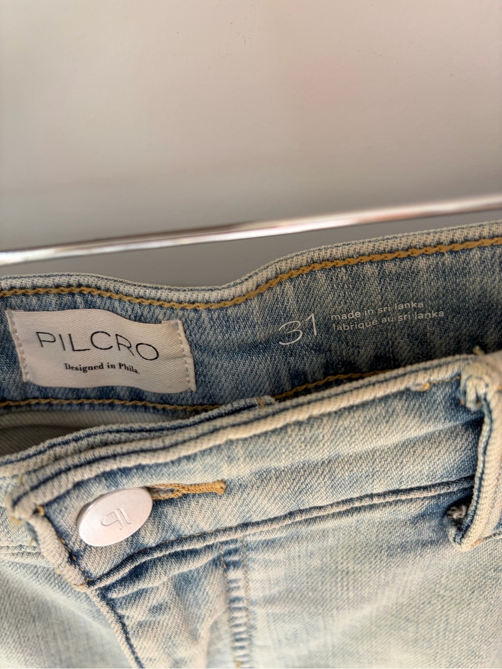 Anthropologie Pilcro Hand‑Painted Nautical Jeans – Size 31 - Picture 6 of 8